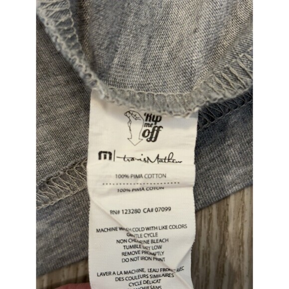 Travis Mathew Tshirt Mens Medium Gray Christmas Golf Cart Short Sleeve - Picture 6 of 7